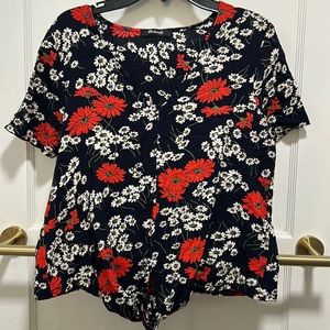 Madewell floral print top